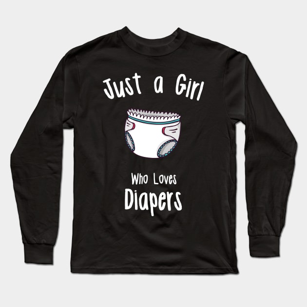 ABDL Diaper designs for Adults Long Sleeve T-Shirt by KuTees